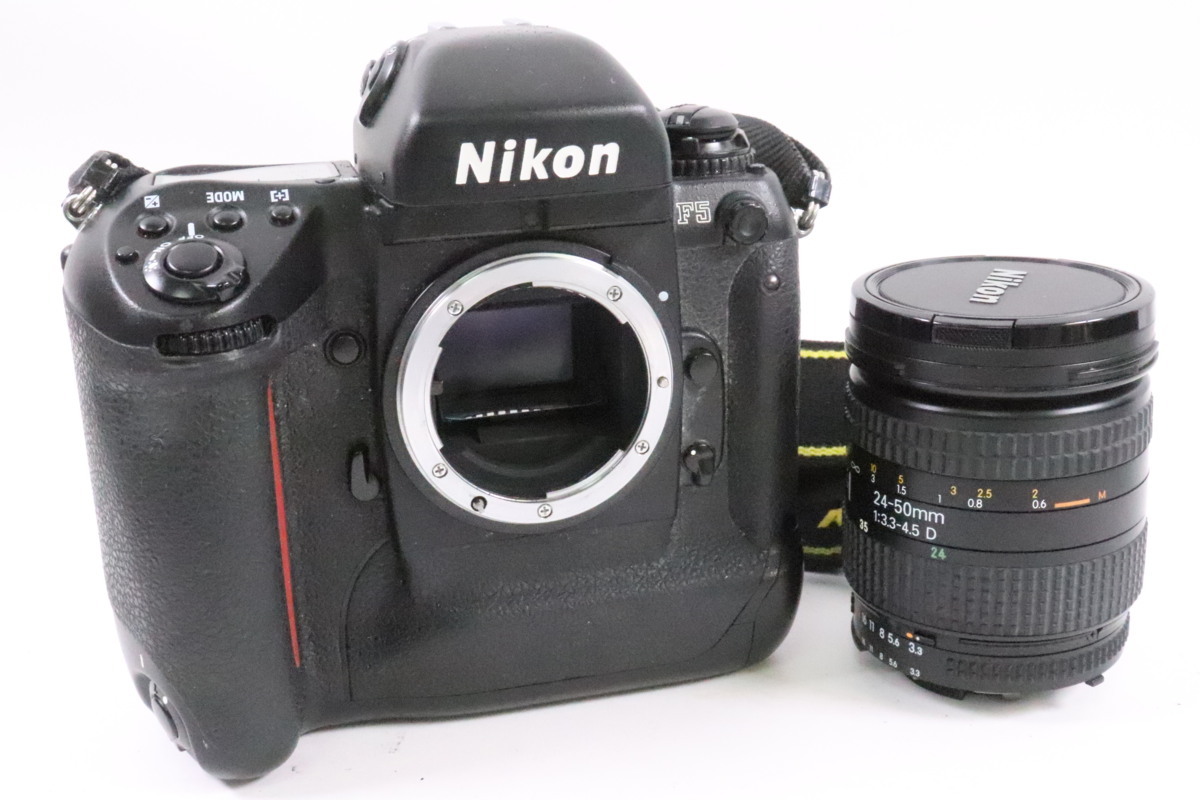 Nikon F5 ニコン ブラック ボディ 一眼レフ レンズ AF NIKKOR 24-50mm