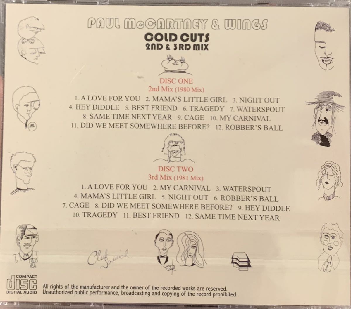得価人気sale ポールマッカートニー Cold Cuts Collection 4cd I2uew M 最新品安い Www Dentistryventura Com