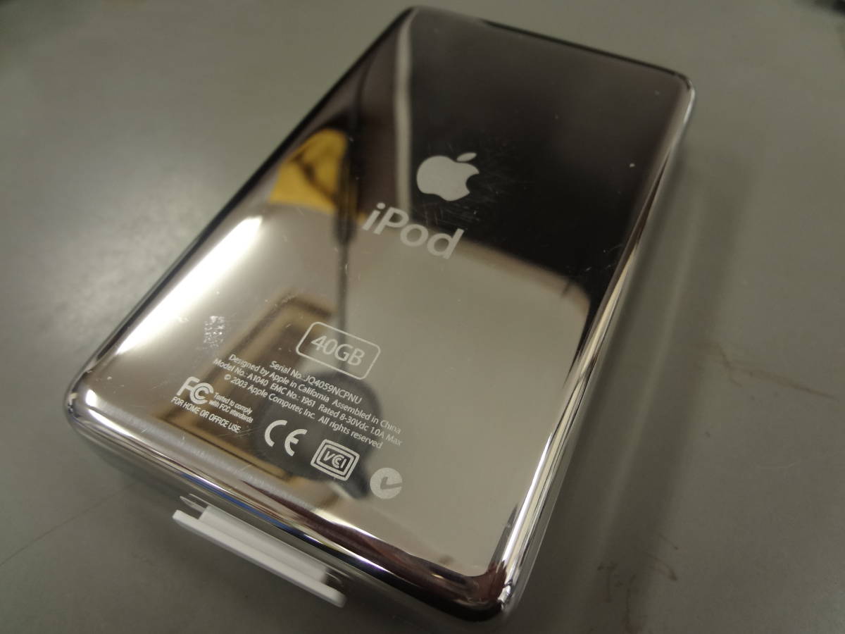iPod Apple 40GB 第3世代 M9245J⁄A 3rd GB - Gen M9245LL⁄A CLASSIC 0