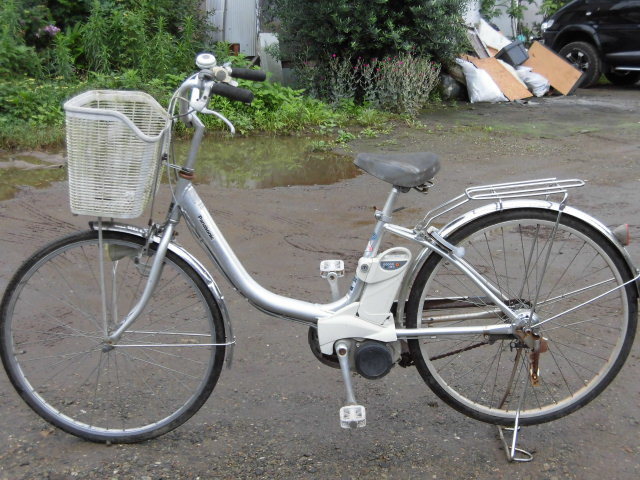 中古電動自転車パナソニック アルフィットビビ26インチ シルバー横浜