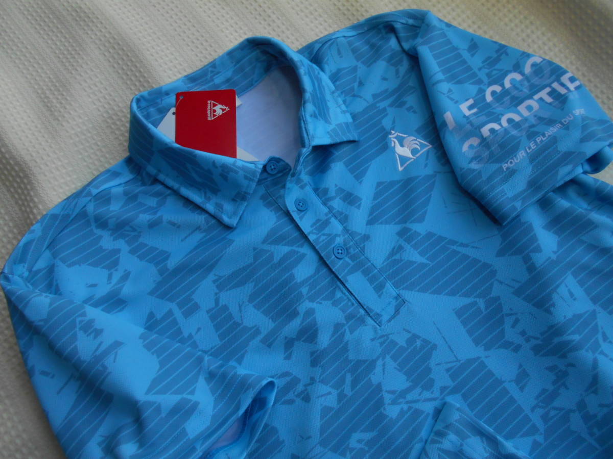 【100%新品，新作登場】 モデル le coq sportif / ルコック 半袖 DRY 吸水速乾 BIGロゴ／迷彩~ ポロ BU/M(ルコック)｜売買されたオークション情報、yahooの商品情報をアーカイブ公開 - オークファン シャツ