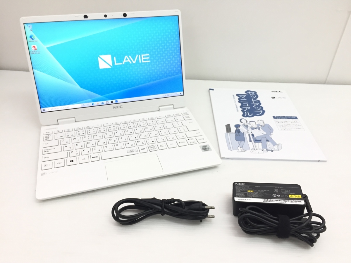 美品 NEC LAVIE Note Mobile NM550/RAW Win10 i5-10210Y 8GB SSD256GB