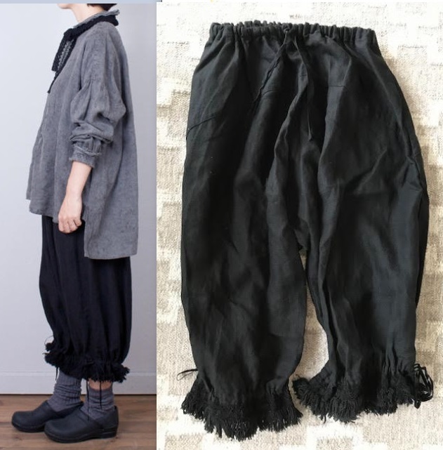 ☆美品 完売 nest Robe リネン フリンジ ドロワーズ パンツ nest Robe