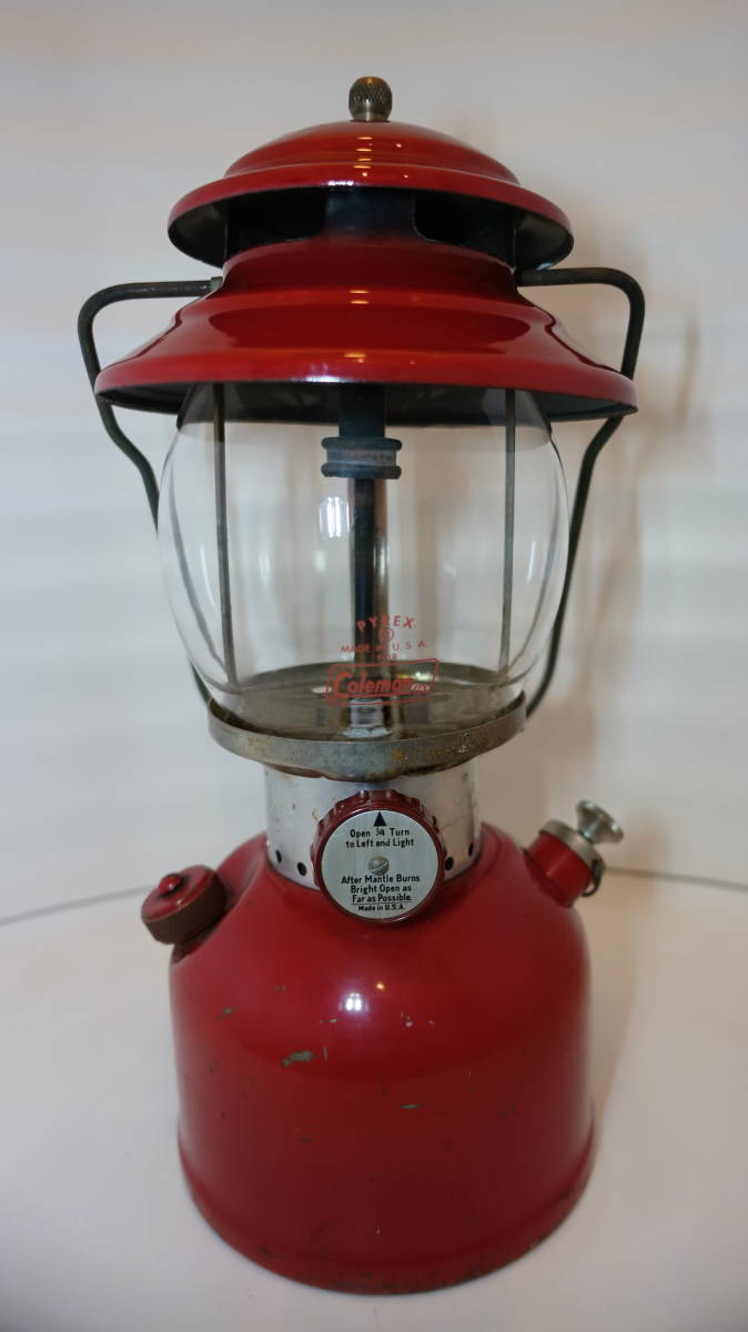  コールマン ビンテージランタン 200A パテペン デカール無し 1966年10月 パイレックスグローブ 燃焼確認済(ホワイトガソリンランタン)｜売買されたオークション情報、yahooの商品情報をアーカ ホワイトガソリンランタン