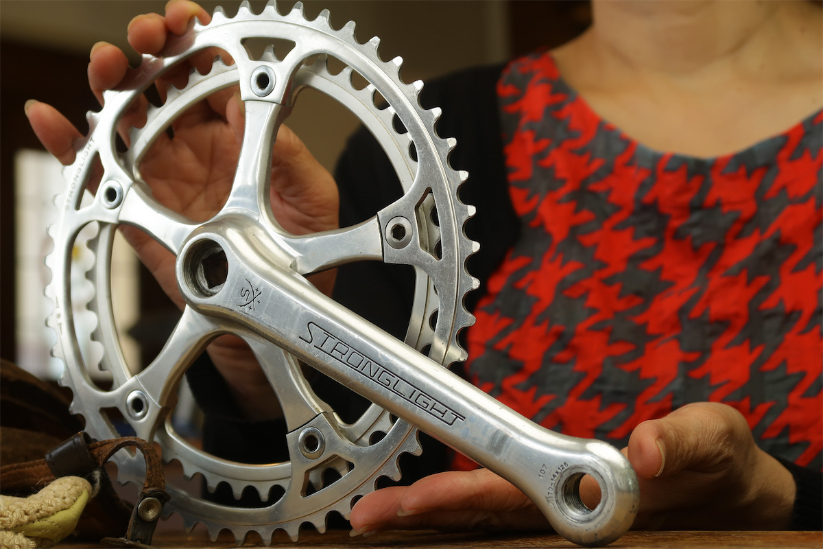 0 Stronglight 1 Vintage STRONGLIGHT Chainset Road mm PEUGEOT 