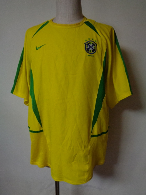 新作登場，人気 2002 ブラジル代表 ユニフォーム NIKE社製 ナイキジャパン L ロナウド リバウド ロナウジーニョ カカ デニウソン R.カルロス(ブラジル)｜売買されたオークション情報、yahooの商品情報をアーカ ユニフォーム