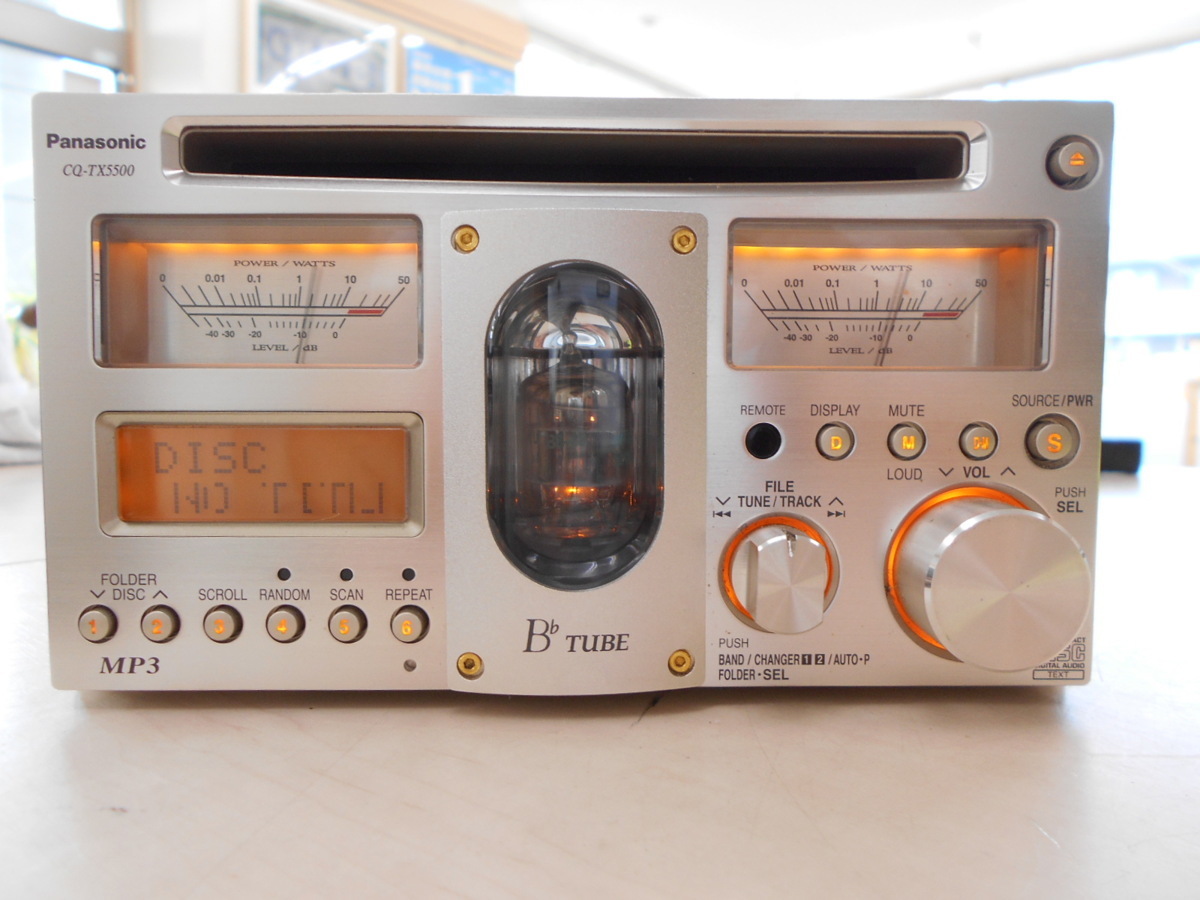 Panasonic CQ-TX5500 リモコン付 真空管 CDレシーバー 現状で CQ