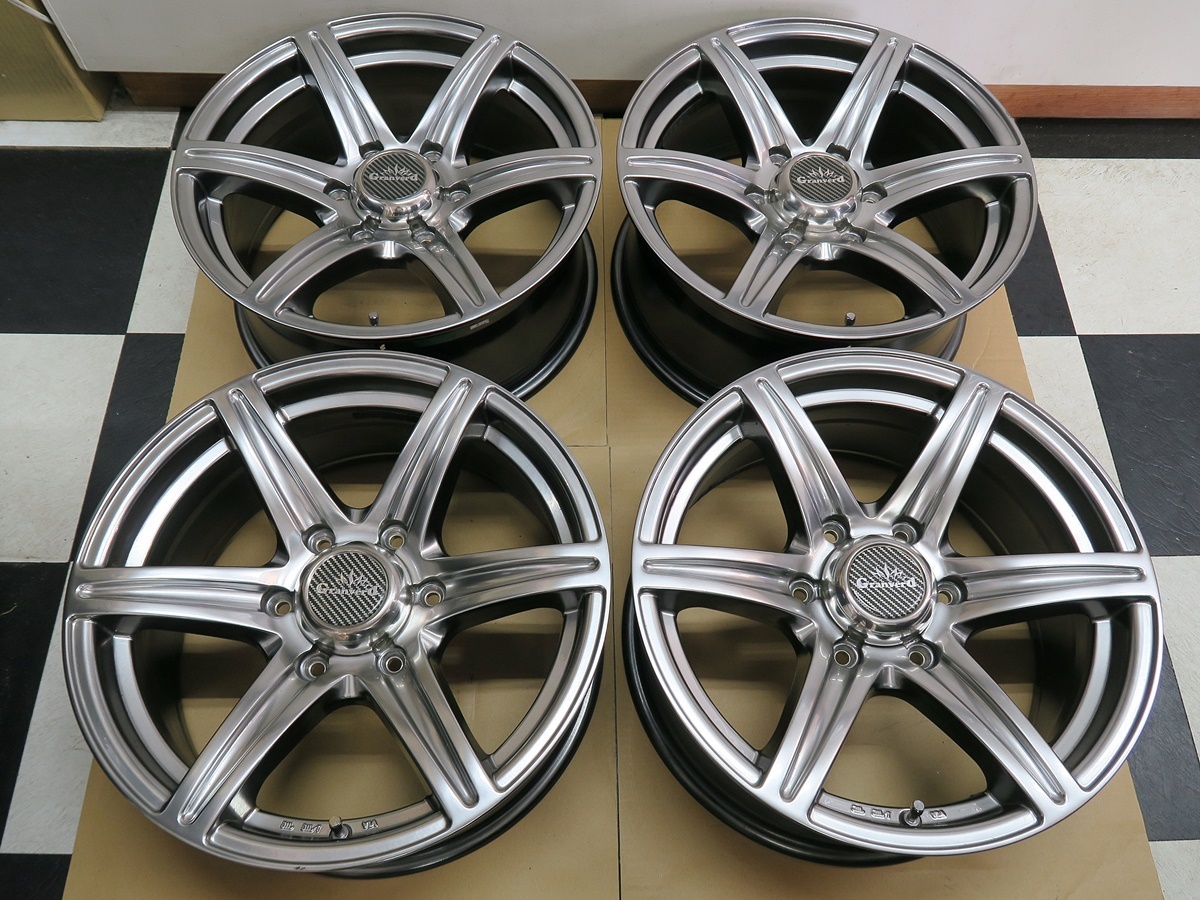 ★美品!★Granverd 17インチ 7.5J PCD139.7 6H インセット25 ハブ径(約)108★