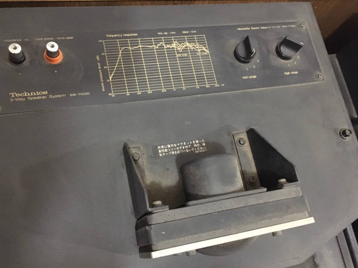 Technics SB-007 3ウェイスピーカー ペア 動作確認済み テクニクス
