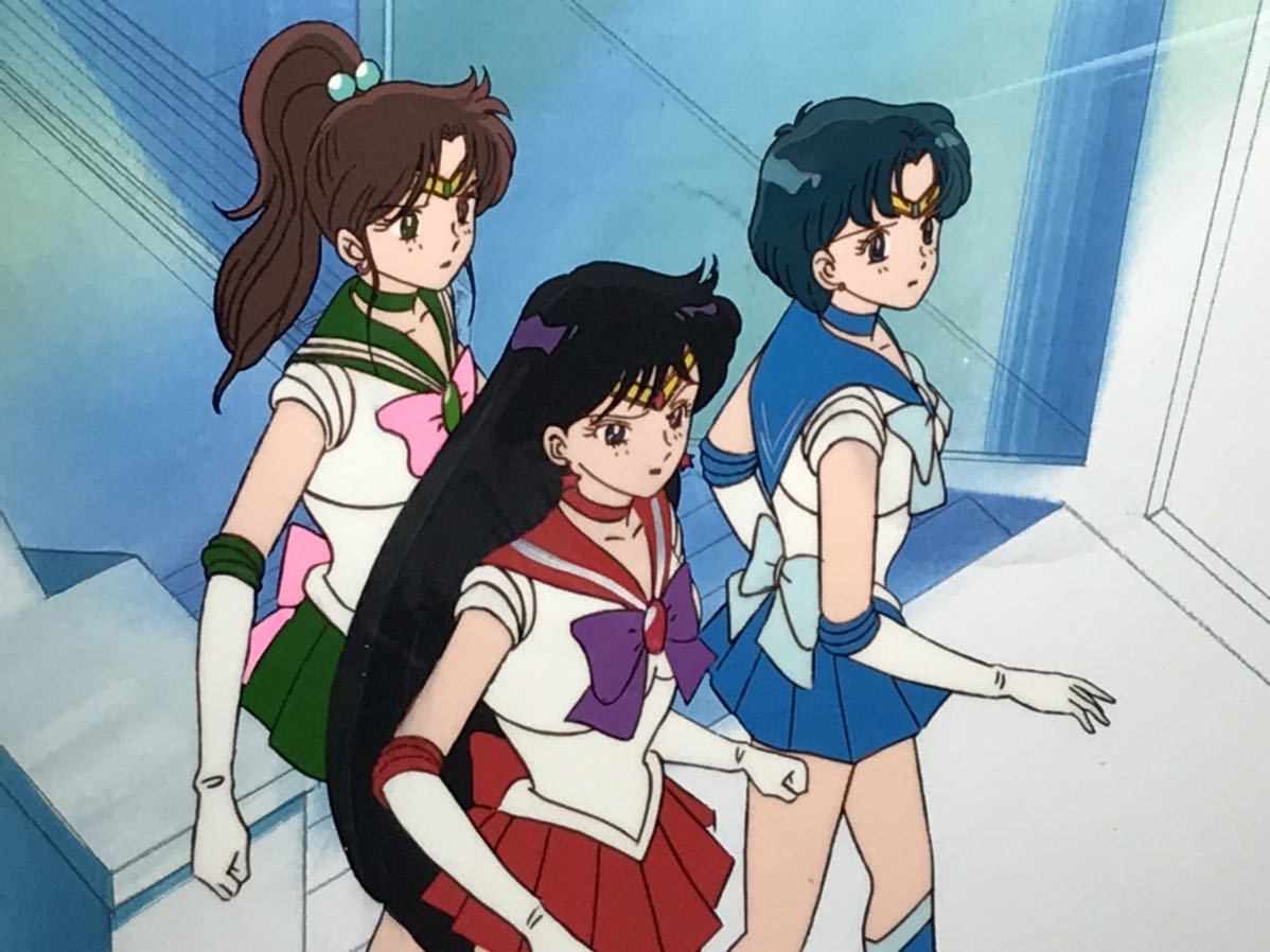 白*ウ様 セーラームーン木野まこと、水野亜美セル画 セーラームーン セル画(Sailor Moon) 水野亜美/火野レイ/木野まこと
