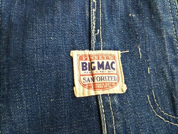 盾タグ MAC BIG 40s オーバーオール BIGMAC(ビックマック