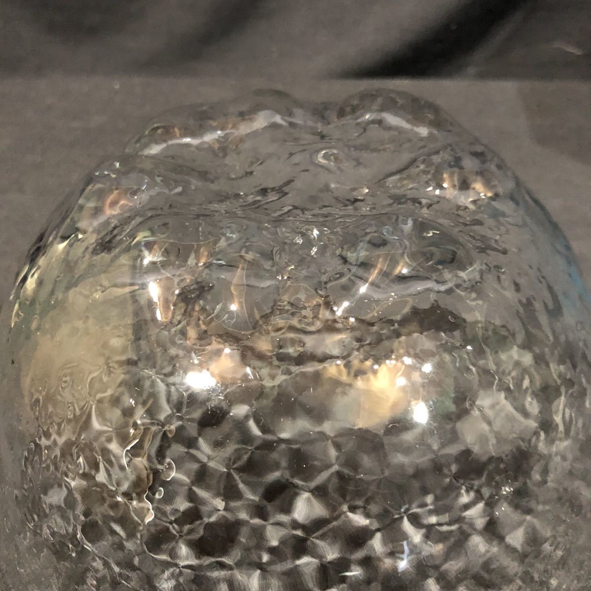1083 河上恭一郎 クリスタル 淡雪盛鉢 ガラスボール ガラス