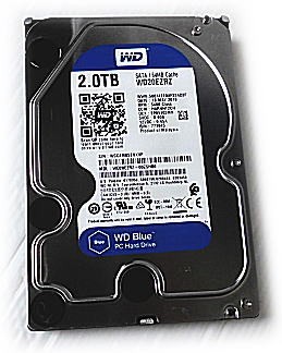 □N96 WD 3.5インチ 内蔵ハードディスク 2TB WD20EZRZ 動作品 USED□
