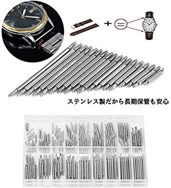 腕時計用 バネ棒 18サイズ セット （8mm~25mm ）+ ピンセット1本 ＋ バネ棒はずし２本 腕時計工具 時計修理 ベル_5