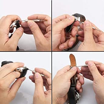 腕時計用 バネ棒 18サイズ セット （8mm~25mm ）+ ピンセット1本 ＋ バネ棒はずし２本 腕時計工具 時計修理 ベル_7