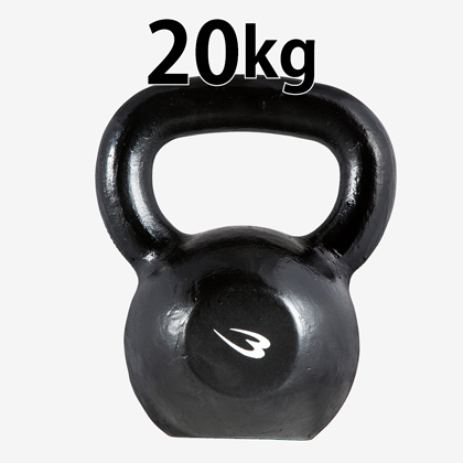 BODYMAKER ケトルベル 20kg 鋳鉄製 BODYMAKER ボディメーカー ケトルベル 20kg 床に置いたケトルベルを