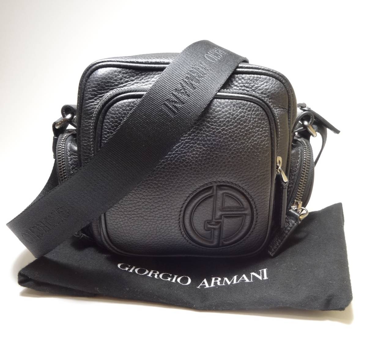 □【美品】ジョルジオアルマーニ GIORGIO ARMANI ショルダーバッグ 