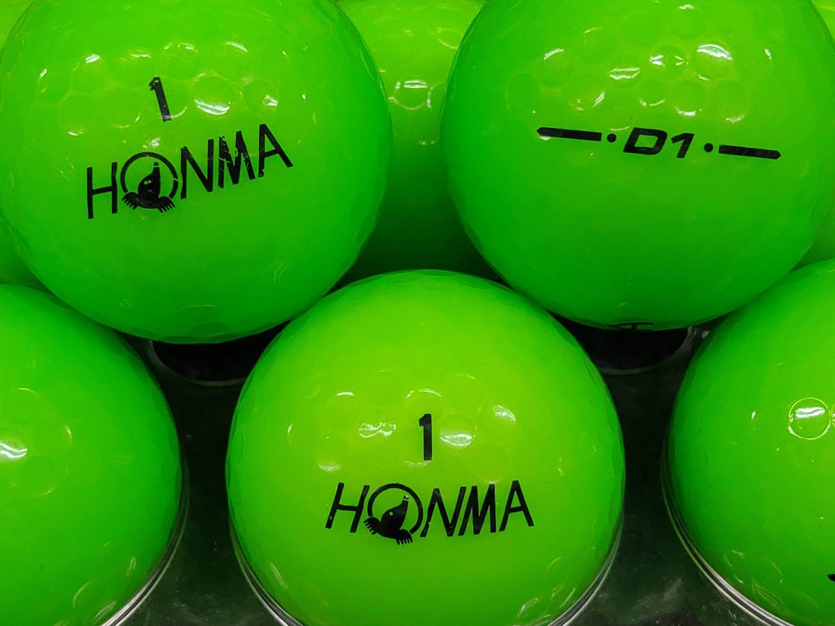 赤字超特価，100%新品 HONMA本間ホンマ D1 '18 ライトグリーン 2ダース24球セット ゴルフボール ロストボール(20個～)｜売買されたオークション情報、yahooの商品情報をアーカイブ公開 - オークファン ボール