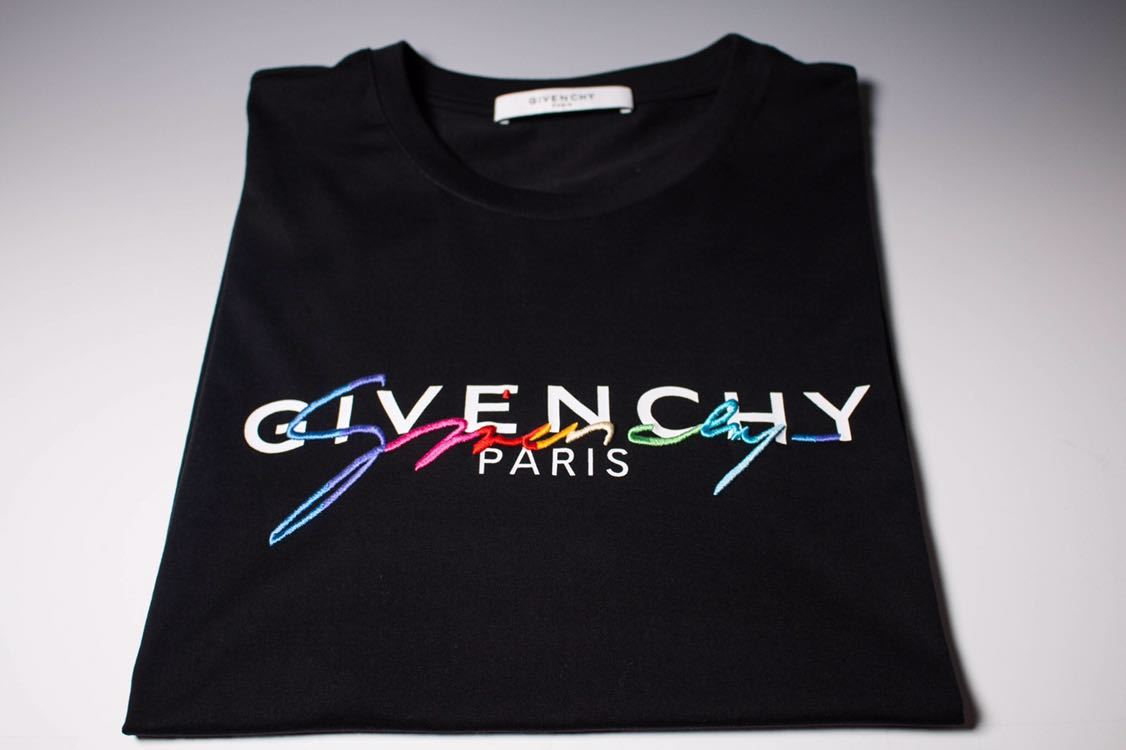 givenchy】美品 rainbow embroidery tee 新宿伊勢丹 確実正規品 希少