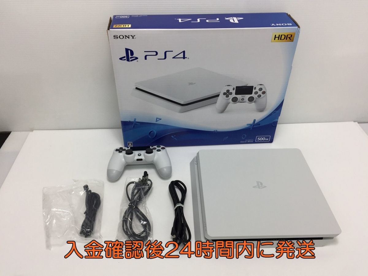 1円】PlayStation 4 グレイシャー・ホワイト 500GB (CUH-2200AB02