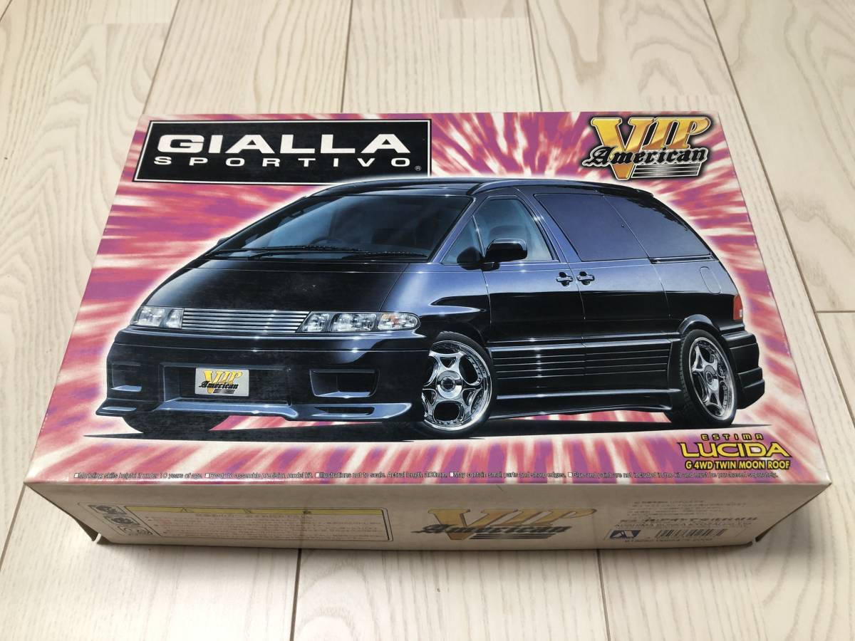 アオシマ 1/24 GIALLA トヨタ エスティマ ルシーダ G 4WD ツインムーン 