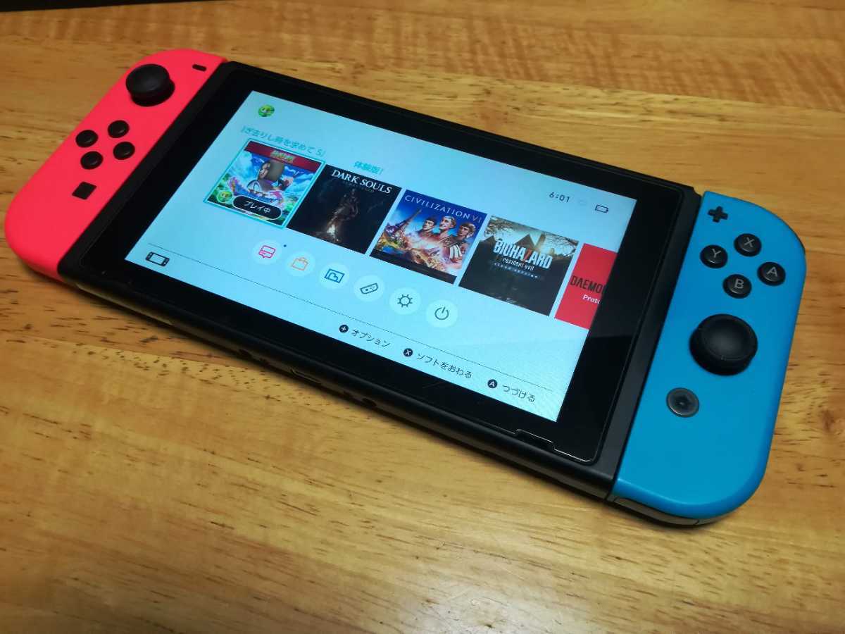 美品】 nintendo SWITCH 本体 任天堂 ニンテンドー スイッチ 箱付き 