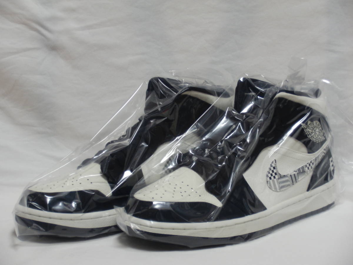 驚きの破格値，新品 19年 JORDAN 1 MID SE EQUALITY MELO 白/黒 US9.5 箱付 AIR MAX 1 90 95 96 97 OG JORDAN 1 3 4 5 6 7 11 OG BRED NRG BANNED(27.5cm)｜売買されたオークション情報、yahooの商品情報をアーカイブ公開 - オークファン 27.5cm