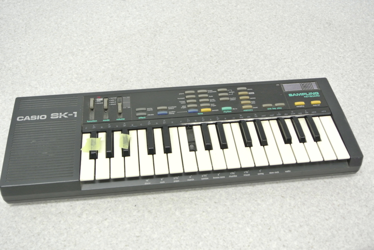激安大特価，高品質 CASIO SK-1 サンプリングキーボード ジャンク(カシオ)｜売買されたオークション情報、yahooの商品情報をアーカイブ公開 - オークファン カシオ