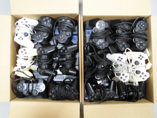 【ジャンク】据え置き型ゲーム機10台（PS2厚型×10台） 10台＋1台 PlayStation2（ホワイト⁄白色系）のフリマアイテム一覧