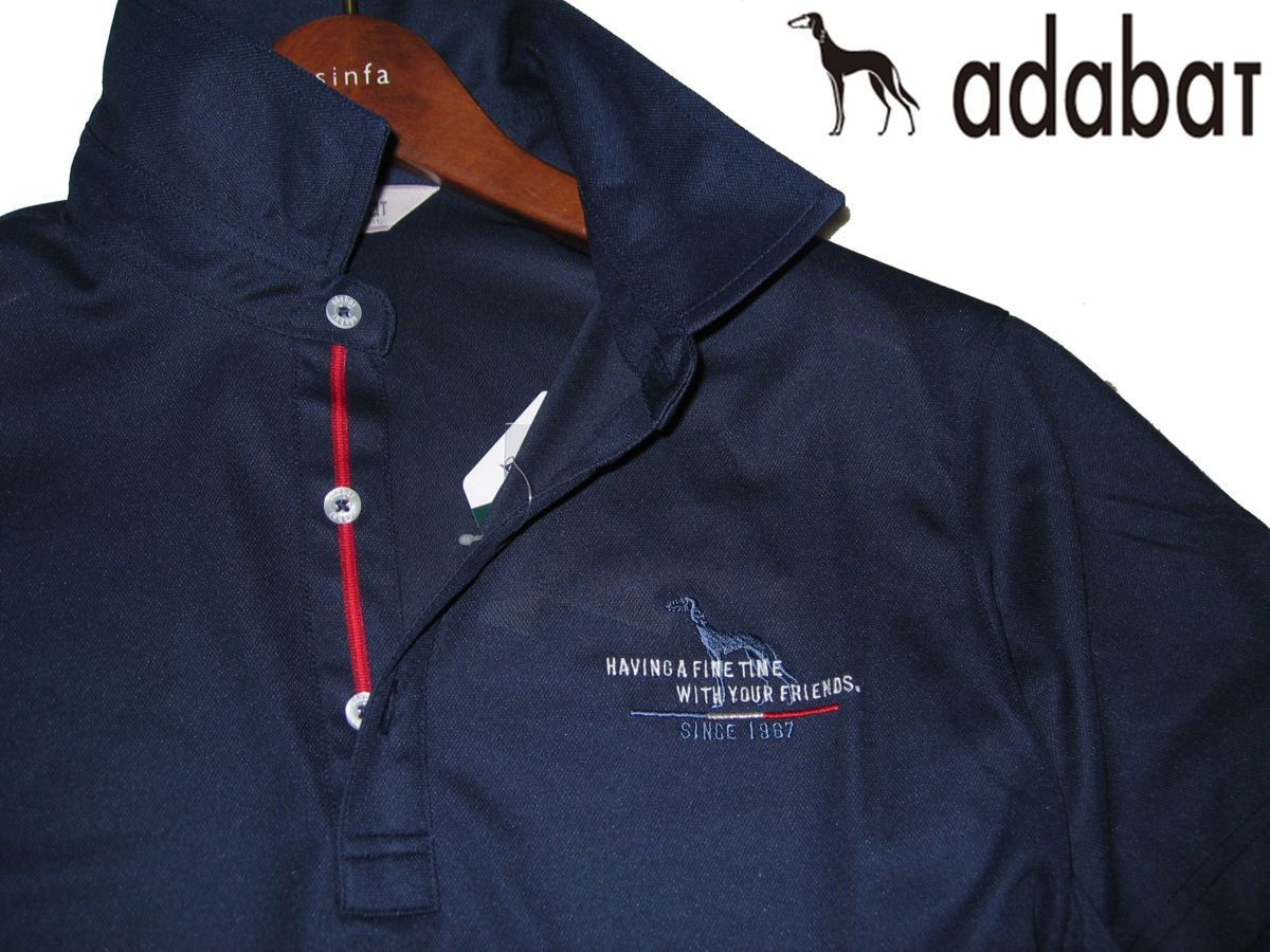 【低価，人気SALE】 48 / L アダバット adabat ゴルフウェア 日本製 UVカット 吸水速乾 ストレッチ ポロシャツ 半袖シャツ 半袖ポロシャツ 濃紺 メンズ(アダバット)｜売買されたオークション情報、yahooの商品情報を シャツ