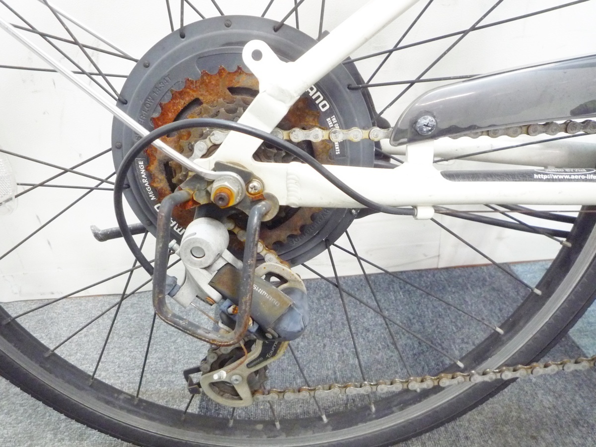 電動自転車 26インチ Arex +L エアロアシスタント 6段変速 5Ah 