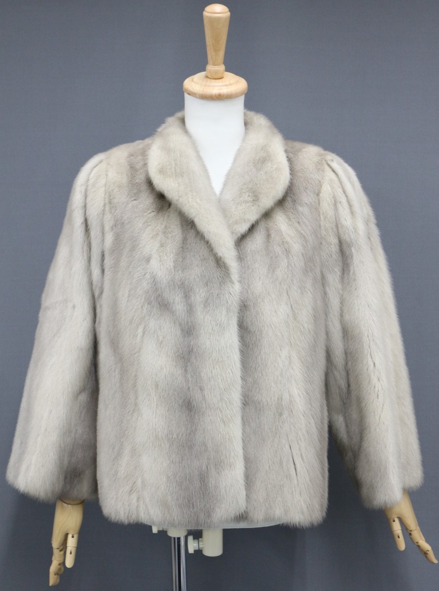 美品 SAGA MINK ミンクファーコート ショート丈 フリーサイズ MINK 