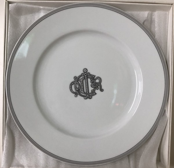クリスチャンディオール ブロッシュ 大皿 ディナープレート 6枚 D ior食器 Christian Dior】未使用品/クリスチャン ディオール/ブロッシュ