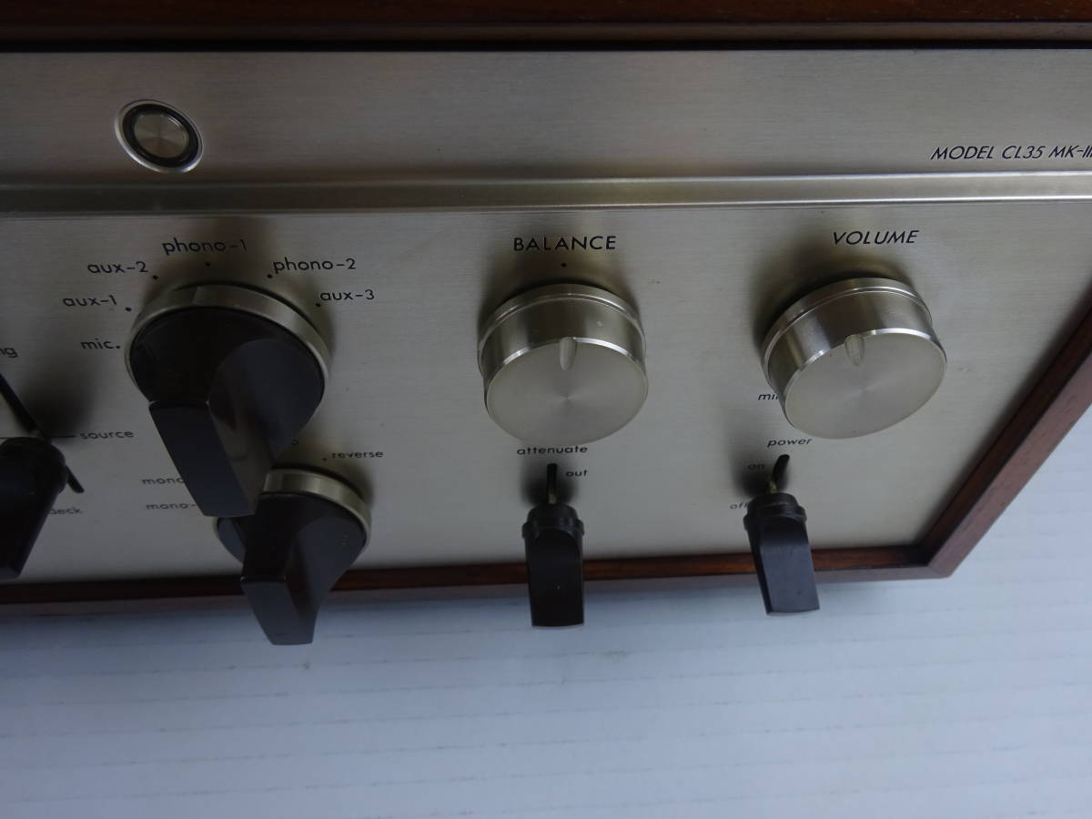 LUXMAN ラックスマン CL35 MK-III 管球式コントロールアンプ CL-35