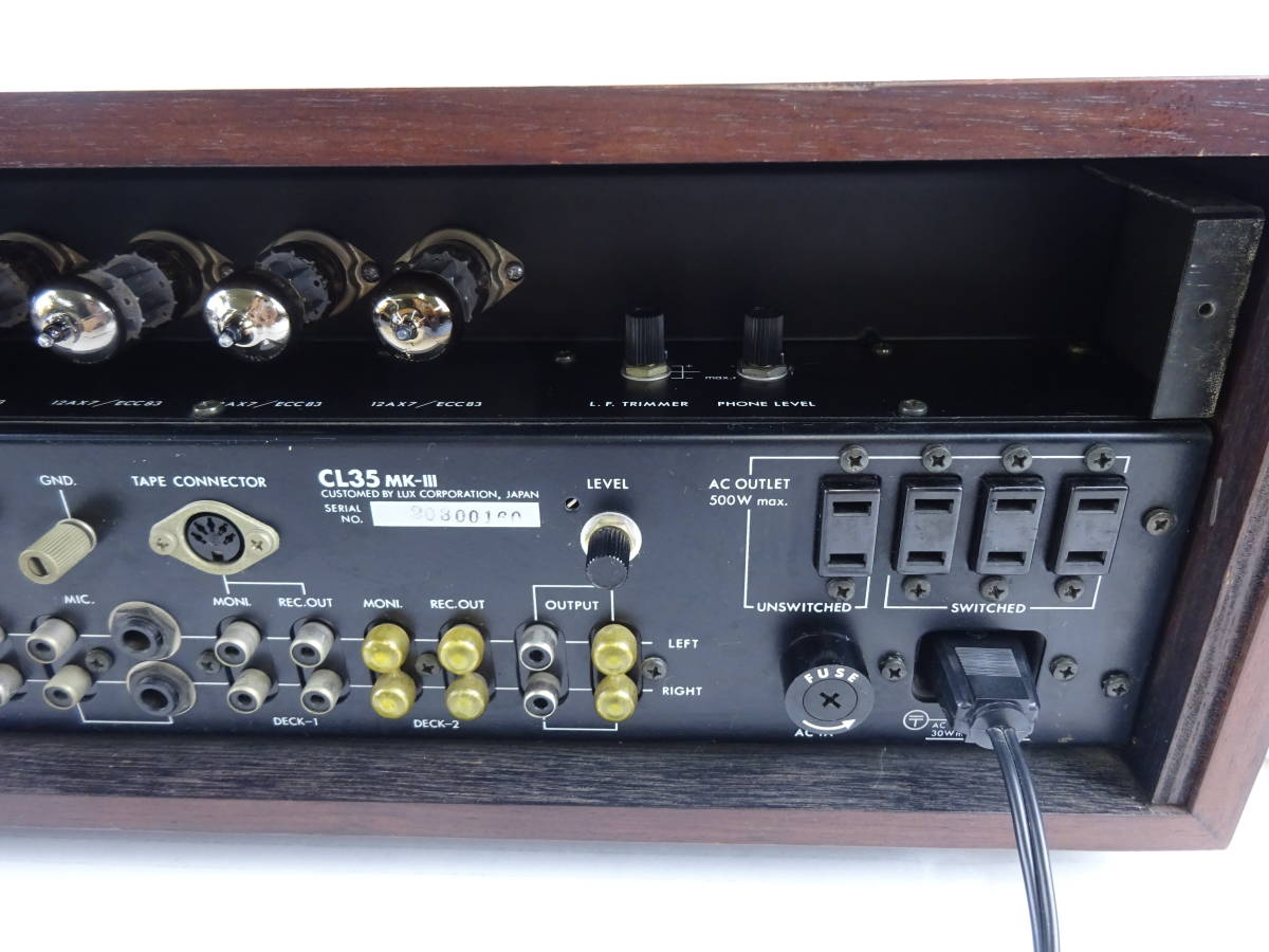 LUXMAN ラックスマン CL35 MK-III 管球式コントロールアンプ CL-35