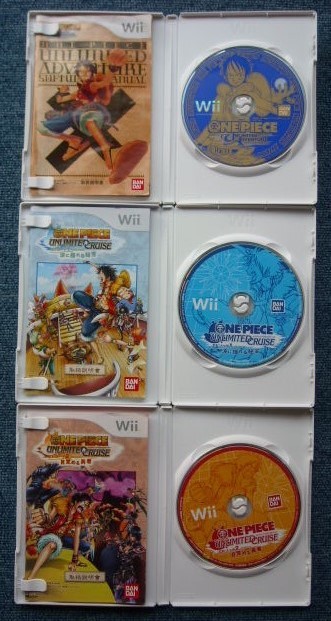 Wiiソフト ワンピース アンリミテッドアドベンチャー クルーズ エピソード1 2 One Piece Unlimited Adventure Cruise 3タイトルセット アクション 売買されたオークション情報 Yahooの商品情報をアーカイブ公開 オークファン Aucfan Com