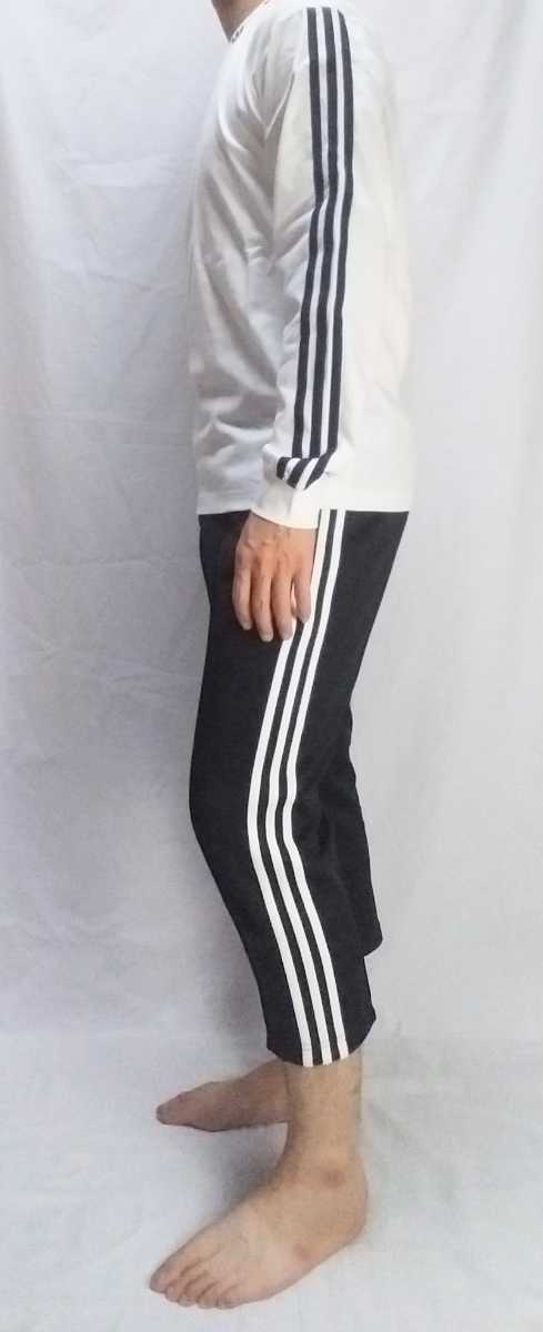 新品 M adidas originals ロンT 首ロゴ 白 adidas M ロンT FI 長袖Tシャツ（ロンT） スリー