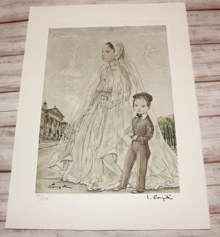 藤田嗣治 foujita サンフィリップ教会 限定数販売 144/250 エスタンプ