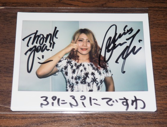 ☆林下詩美 直筆サイン入りチェキ （ワイドチェキ） スターダム  