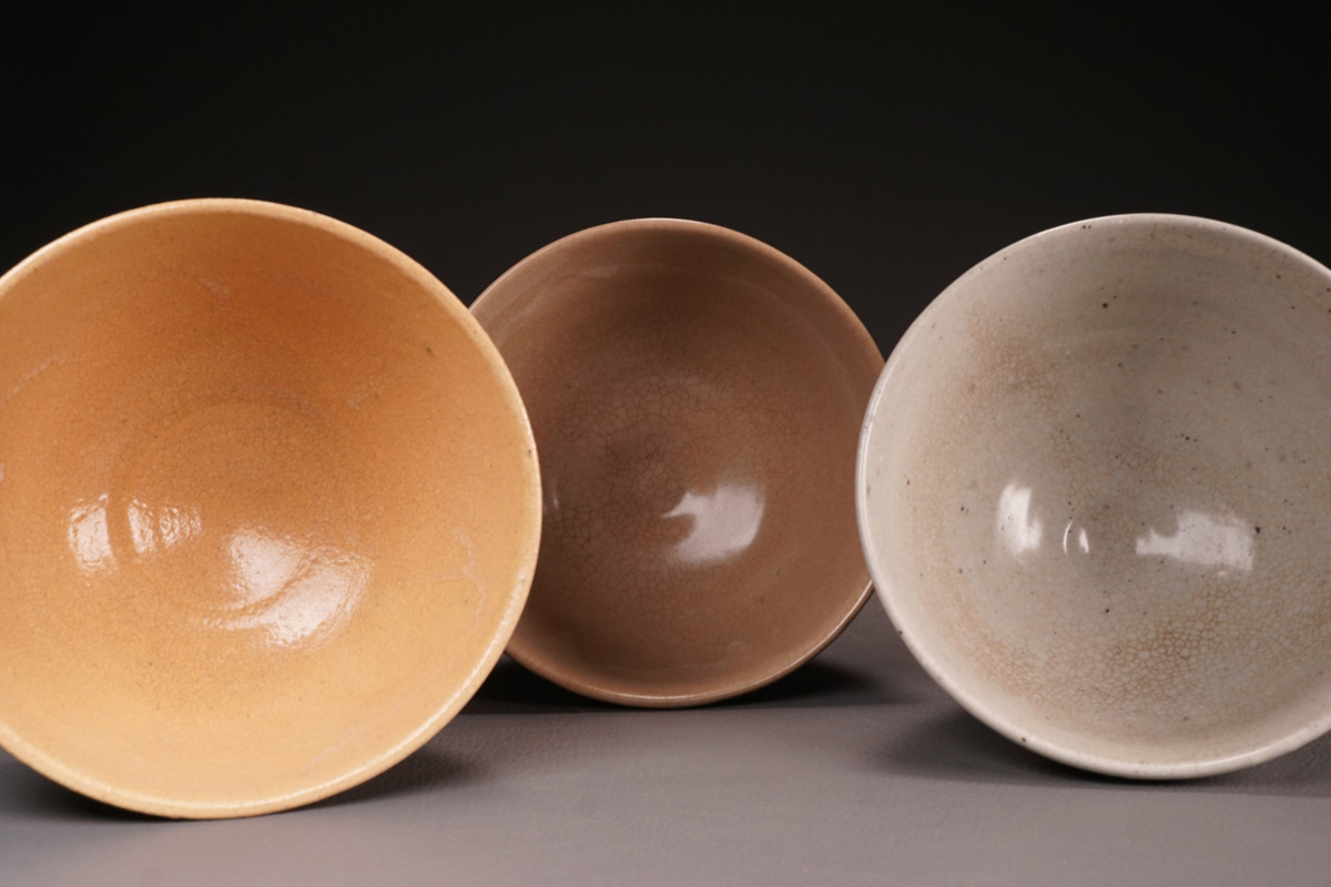 高麗・特別出品】墨田窯 金太漢 井戸釉 茶碗 3点◇茶道具/古美術/時代