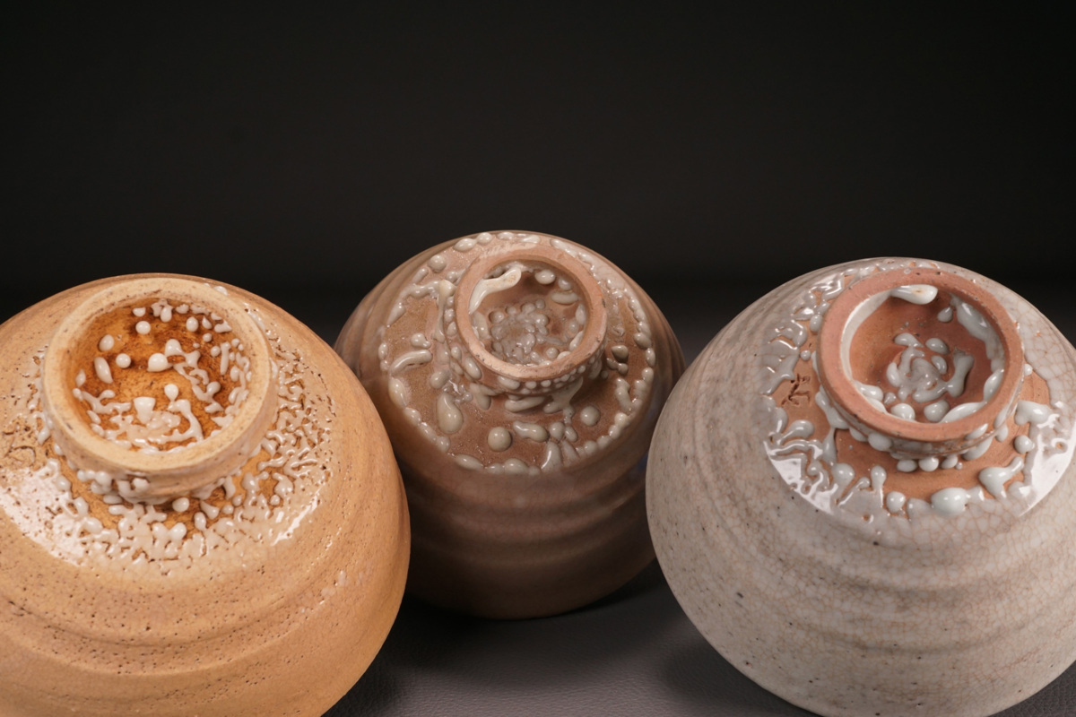 高麗・特別出品】墨田窯 金太漢 井戸釉 茶碗 3点◇茶道具/古美術/時代