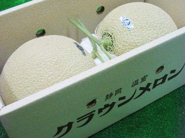 【Good】静岡産 クラウンメロン 大玉2玉4～4.5kg 化粧箱入り ご予約 大玉2玉4～4.5kg 化粧箱入り クラウンメロン 大玉2玉入り Good静岡産『クラウンメロン』 Good緊急入荷