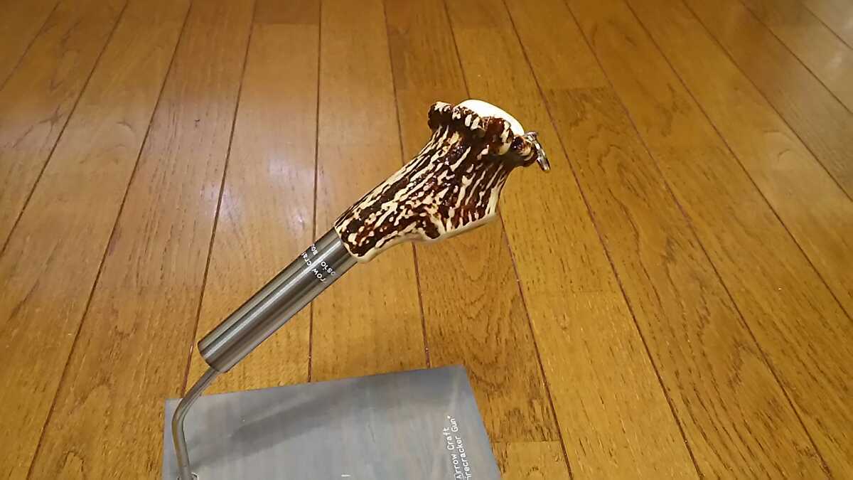 2026，お得 熊避け爆竹銃 Arrow craft：Explosion sound shot バレル19&Phi;鹿角グリップ(アクセサリー)｜売買されたオークション情報、yahooの商品情報をアーカイブ公開 - オークファン アクセサリー