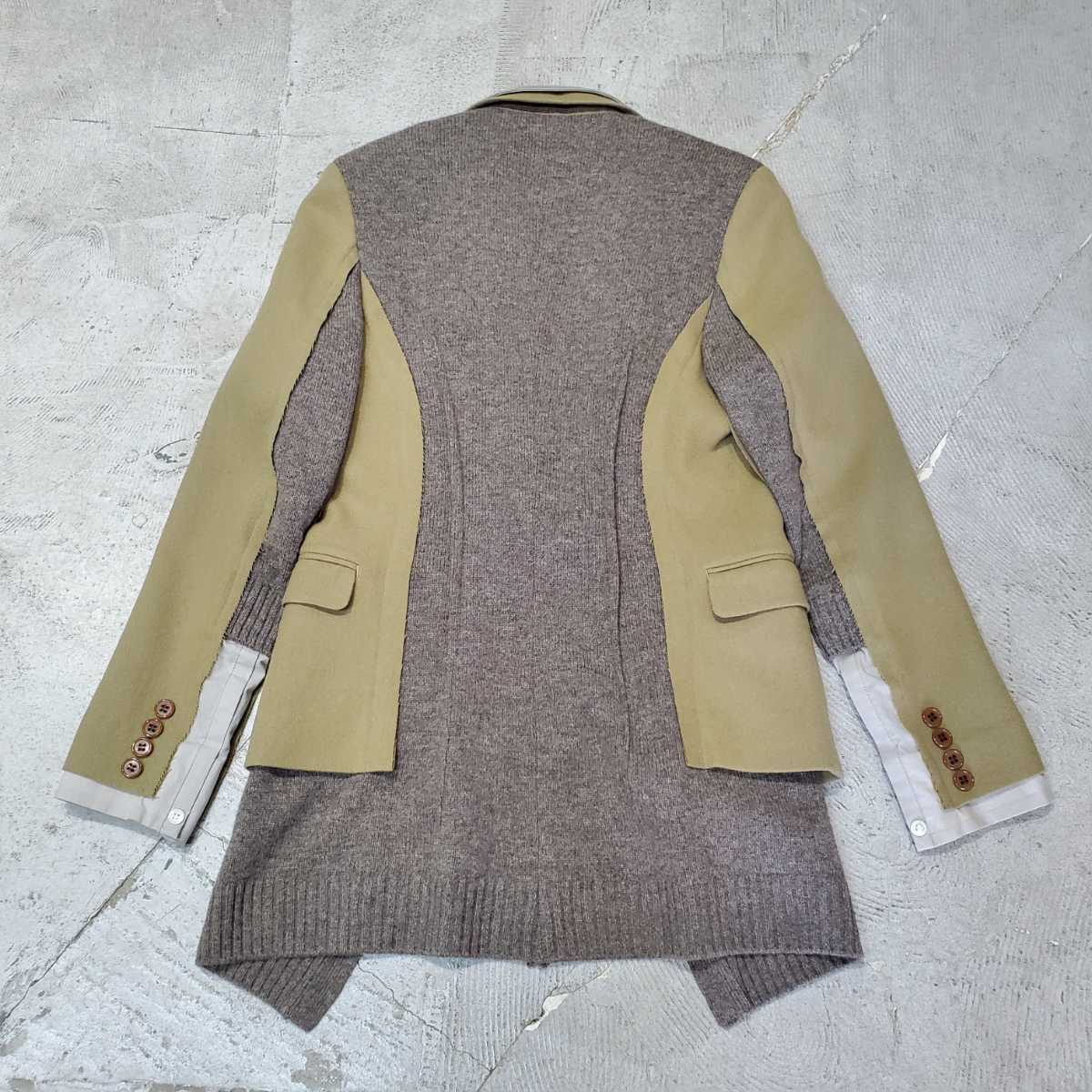 11aw UNDERCOVER アンダーカバー レイヤード ドッキング ニット 