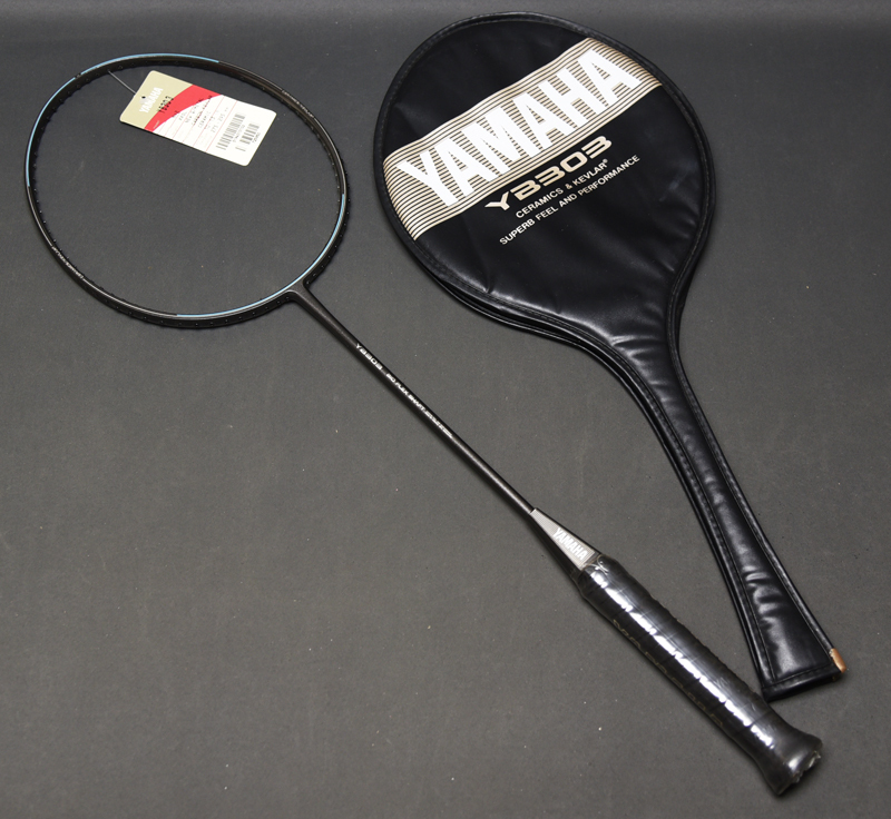 本物保証，HOT 昔の バドミントン ラケット yamaha 音叉マーク ヤマハ YB303 ceramics & kevlar バイオフレックス XXSL2 ヴィンテージ デッドストック(ラケット)｜売買されたオークション情報、yahooの商品情報をア ラケット
