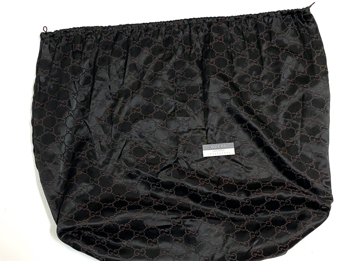 美品 GUCCI グッチ GG柄 ジャッキー 巾着型 バックパック 大容量 