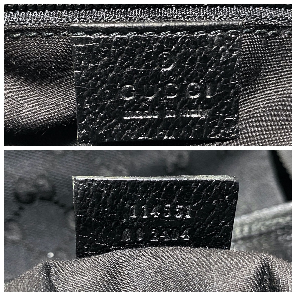 美品 GUCCI グッチ GG柄 ジャッキー 巾着型 バックパック 大容量 