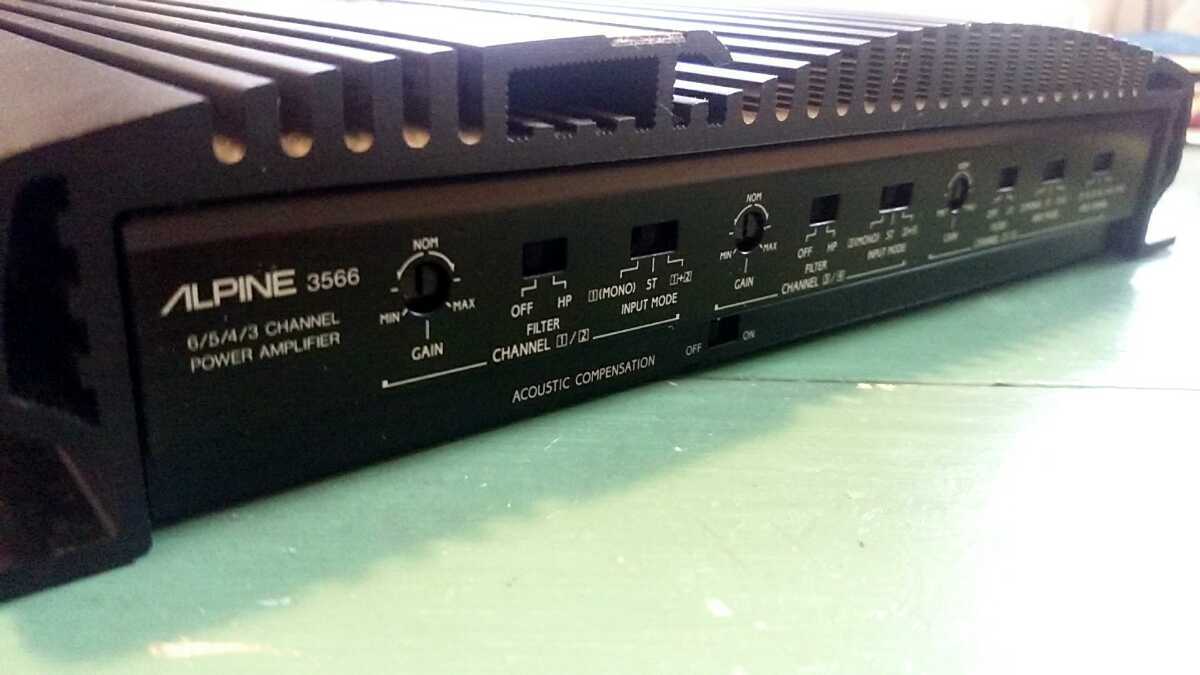ALPINE 3566パワーアンプ6ch 0 アルパイン パワーアンプ 6chアンプ 