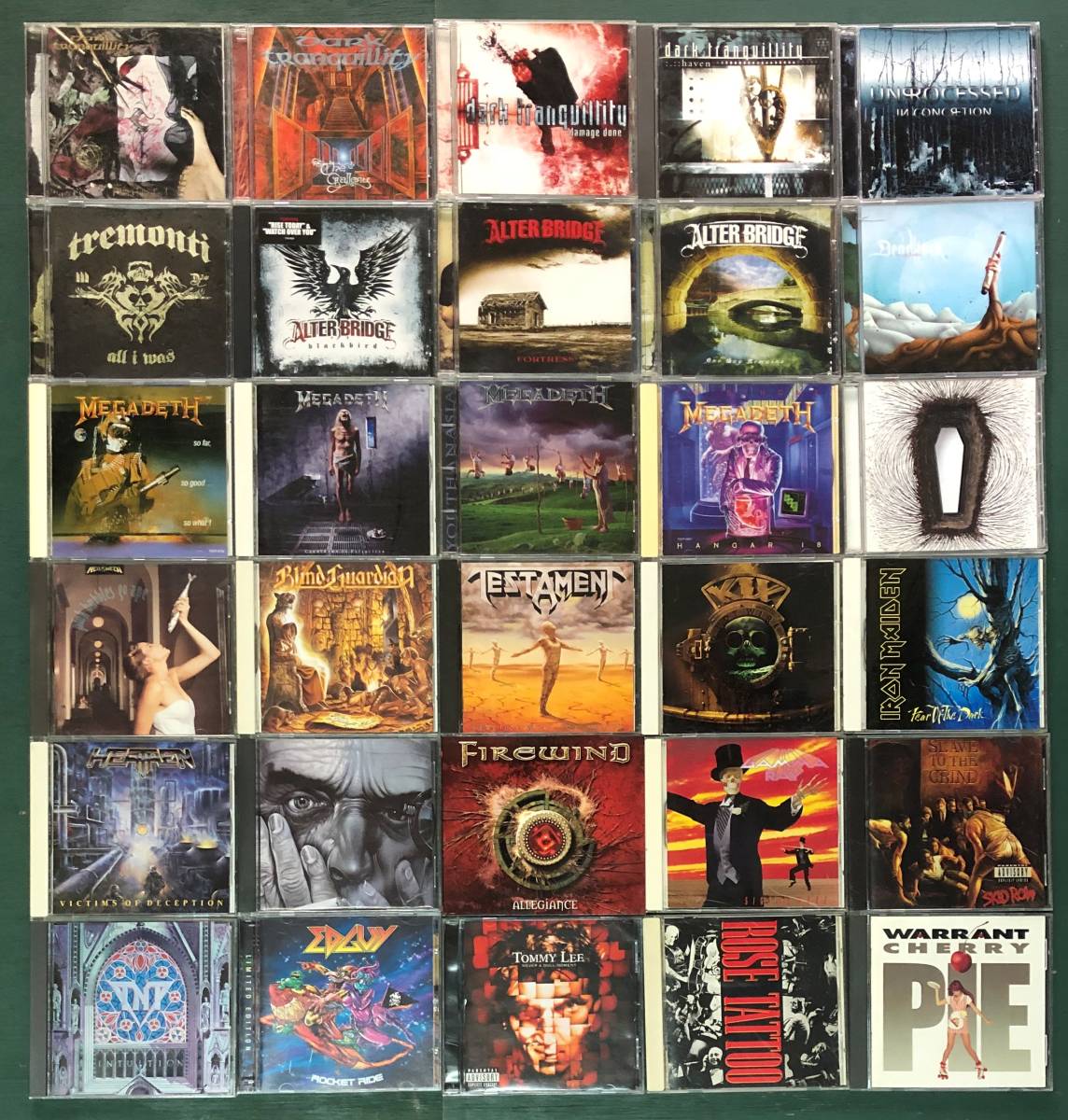 DARK TRANQUILLITY，ALTER BRIDGE，MEGADETH ほかハードロック，Heavy Metal，ロックのCD60枚セット