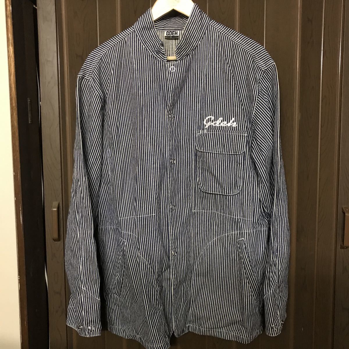 名作】グッドイナフ GOODENOUGH カバーオール ヒッコリー M GOOD